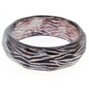 Silver Sparkles Zebra Bangle Bracelet