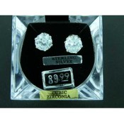 8C.T.W .925 Sterling Silver Cubic Zirconia Earring