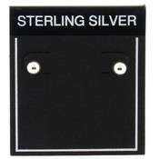 Sterling Silver Ball Studs