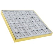 108 Pair Stud CZ Earrings on Display Silver