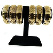 Gold Bangle Bracelets on Stand Wholesale Bulk