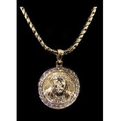 Jesus Necklace and Pendant | Gold