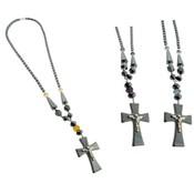 Hematite Crucifix Necklace / Assorted