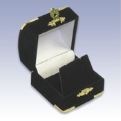 Small Gold Corner Earring Box