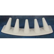5 Finger White Ring Display Wholesale Bulk