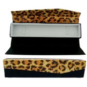 Leopard Print Magnetic Closure Bracelet Box