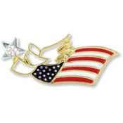 Patriotic Angel Pin