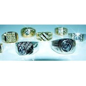 Men's Fancy CZ Rings | Gold
