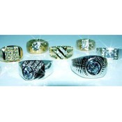 Men's Fancy CZ Rings | Silver