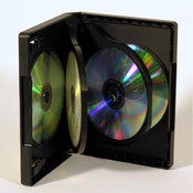Black Multi-6 DVD/CD Case