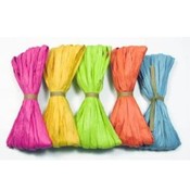 Case of 80 5 Packs Colorful Raffia