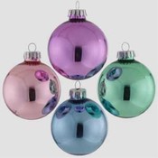 2.7" Victorian Ball Ornament, Tub of 4