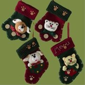 7' Pet Mitten and Stocking Ornaments Wholesale Bulk