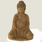 Case of 2 13" Sitting Buddha - "Iron"