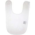 Micro-Fiber Interlock Baby Bib - White