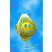 Yellow Metal Wind Spinner- Happy Face