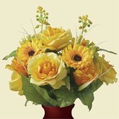 15" Cottonrose Hibiscus Bush Bouquet