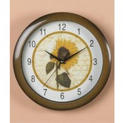 11" Diameter Sunflower Wall Clock