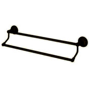 Kingston Brass BA4813PB Metropolitan 24" Dual Towel Bar, Polished Brass