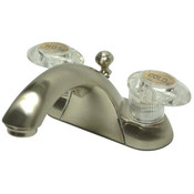 Two Handle 4" Centerset Lavatory Faucet with Retail Pop-up