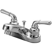 Two Handle 4" Centerset Lavatory Faucet with Retail Pop-up