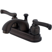 Two Handle 4" Centerset Lavatory Faucet with Retail Pop-up