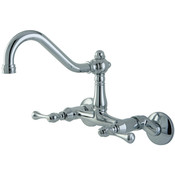Double Handle Wall Mount Kitchen Faucet