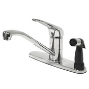 Single Loop Handle 8" Kitchen Faucet With Deck Sprayer