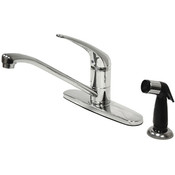 Single Handle 8" Kitchen Faucet With Side Sprayer