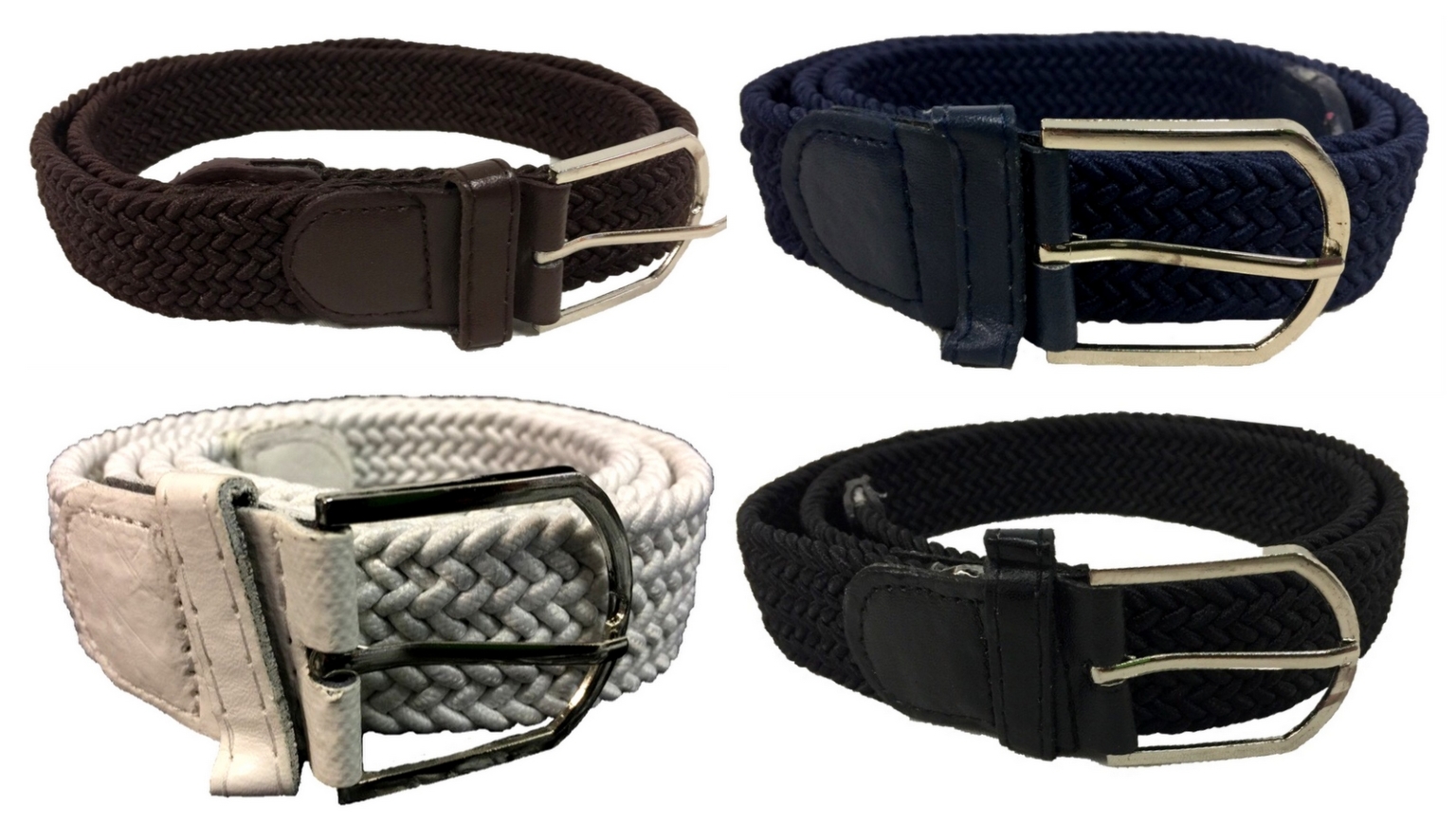 Wholesale Men's Elastic Braided Stretch Belt (SKU 2319649) DollarDays