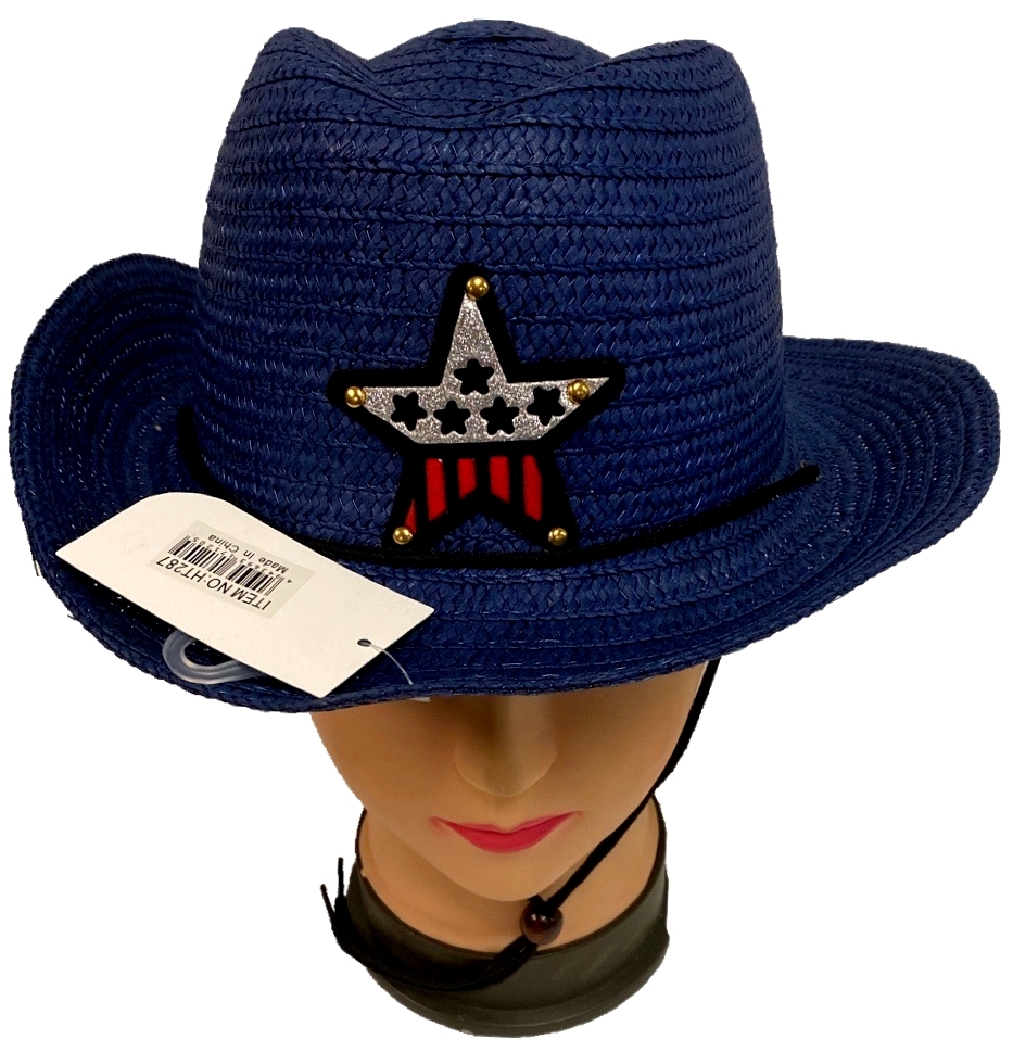 Wholesale Kids Cowboy Straw Hats Assorted Star Design DollarDays