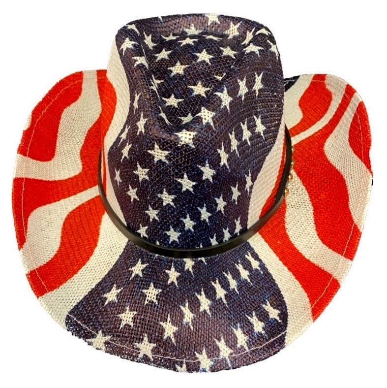 Wholesale American Flag Stars Stripes Cowboy Hat DollarDays