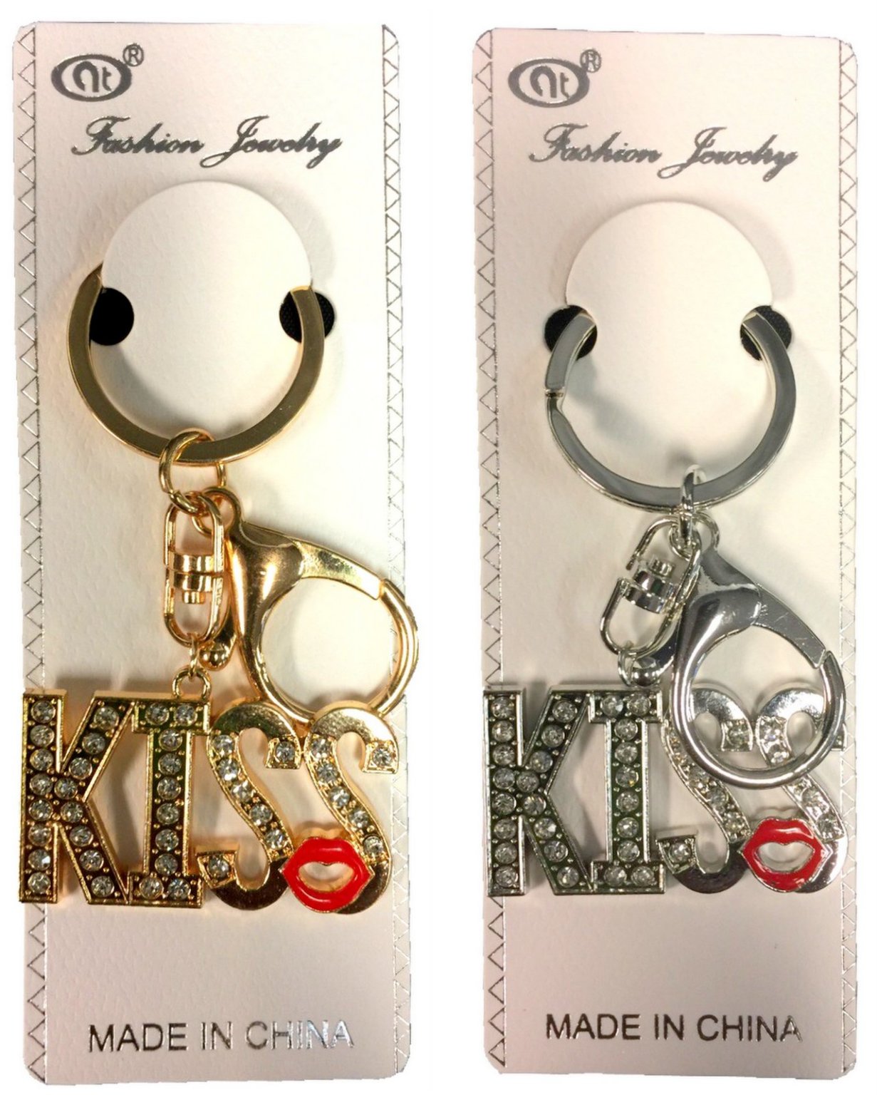 Wholesale Rhinestone KISS Keychain DollarDays