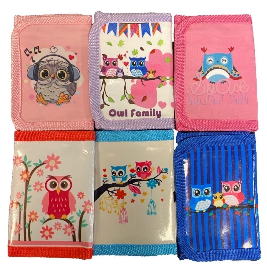 Wholesale Kids' Owl Trifold Wallet DollarDays