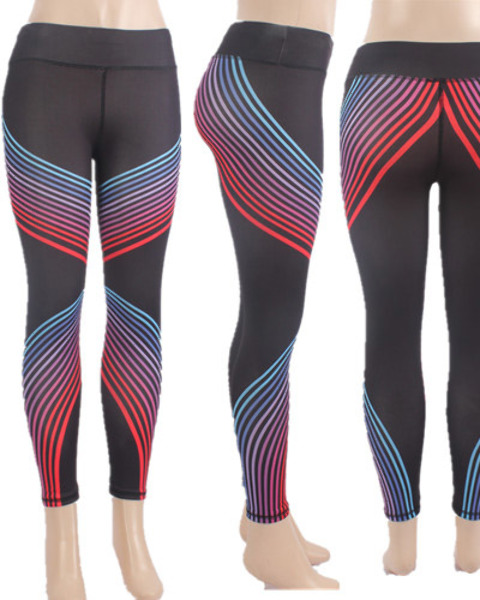 yoga pants with side stripe