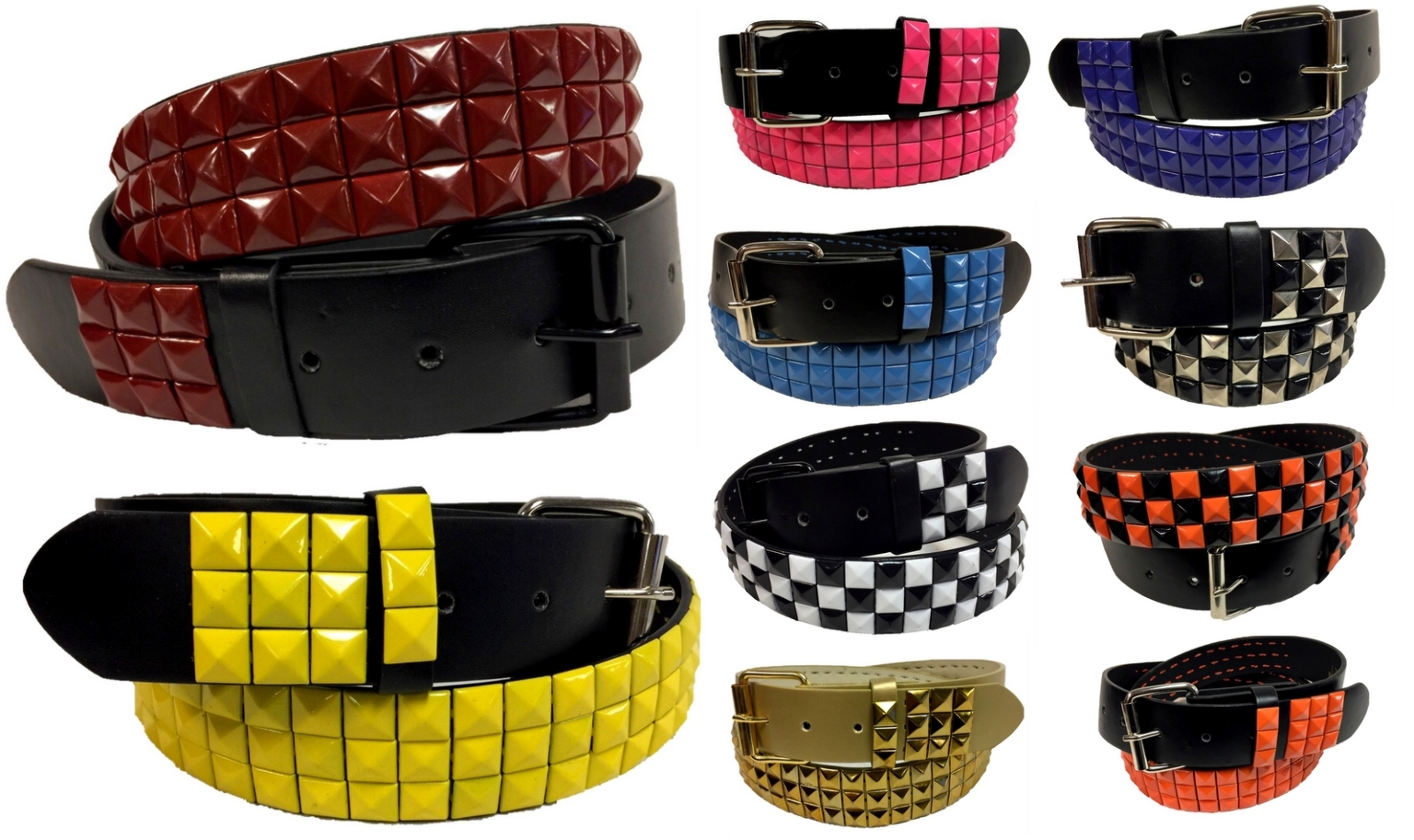 pyramid studded belt