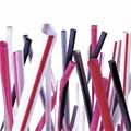 Black Unwrapped Straws