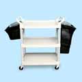 3-Shelf Utility Cart, Open All Sides