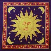 Sun Stars and Moon Bandanas - Dozen Packed 22x22