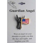 Angel Pins with Flag