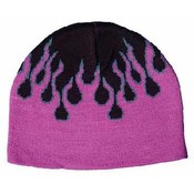 Purple Flames Beanie - Dozen Packed