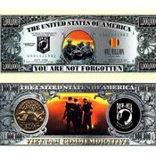 Vietnam Pow / Mia Tribute Million $ Bills