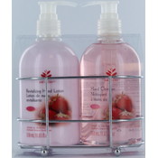 2pc Caddy - Strawberry Hand Cleanser &amp; Lotion