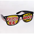 Looneyz Stock Imprinted Sunglasses- Cinco De Mayo