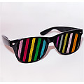 Looneyz Stock Imprint Sunglasses-Color Stripes