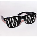 Looneyz Stock Imprinted Sunglasses- Zebra Print