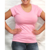 Ladies Pink Short Sleeve Top