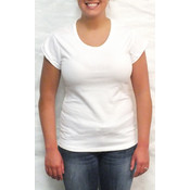Ladies White Short Sleeve Top