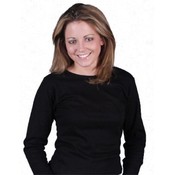 Ladies Black Long Sleeve Top