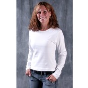 Ladies White Long Sleeve Top
